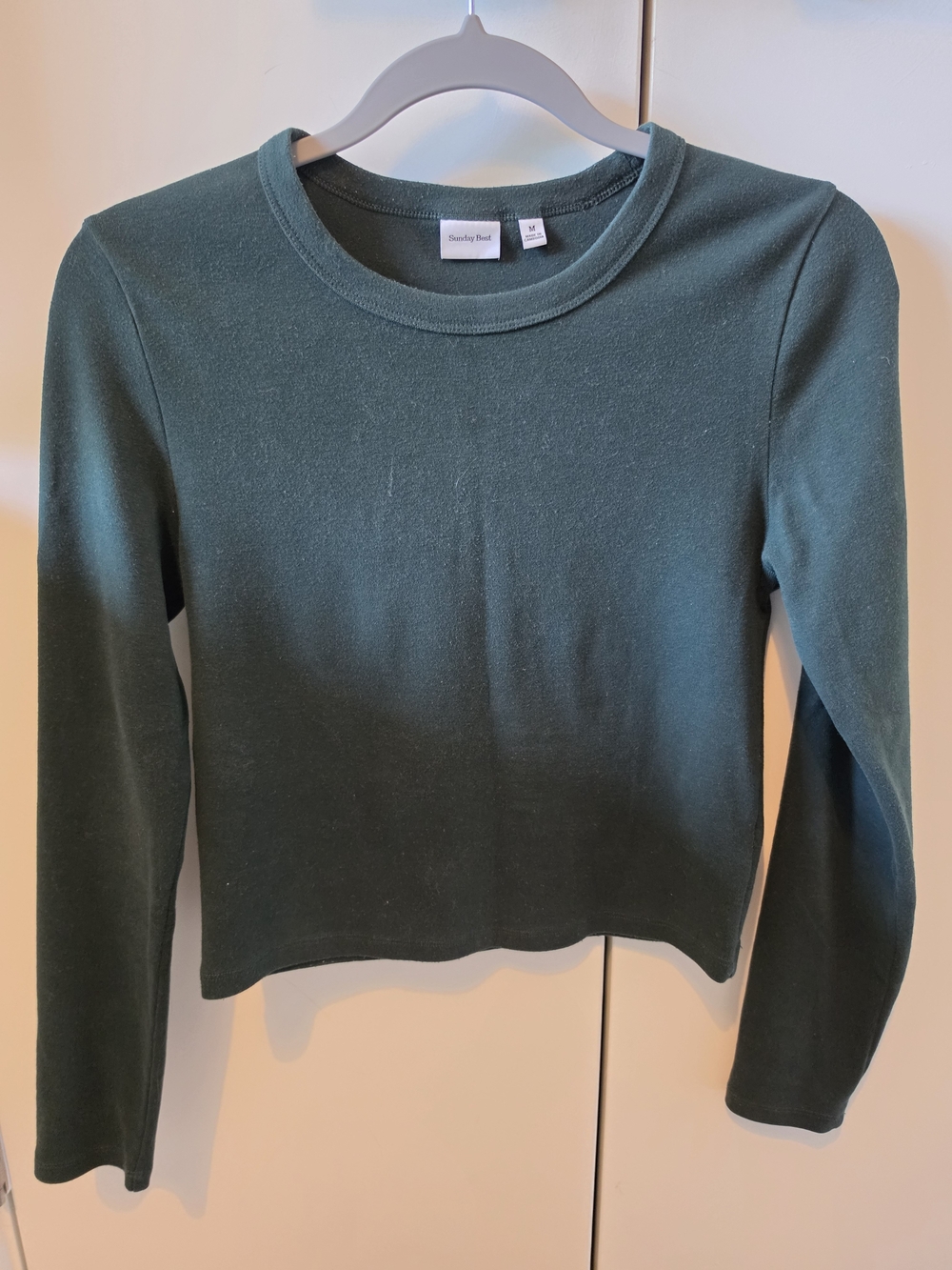 Sunday Best Forest Green Long-Sleeve Crewneck Top